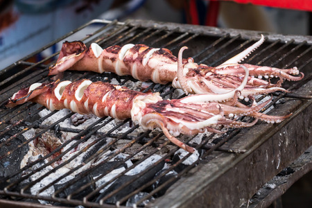 Grilled Squidの写真素材