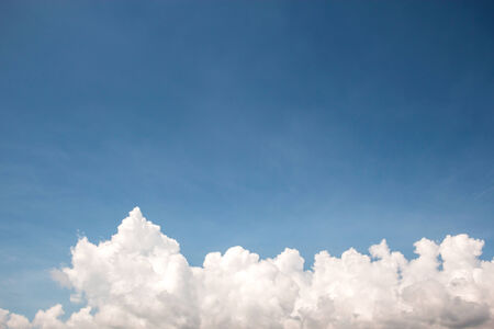 clouds in the blue sky