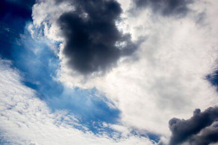 clouds in the blue skyの写真素材