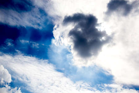 clouds in the blue skyの写真素材