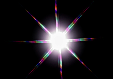 Eight lines of lightの写真素材