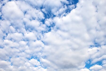 clouds in the blue sky