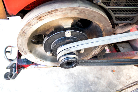 Closeup Walking Tractorの写真素材