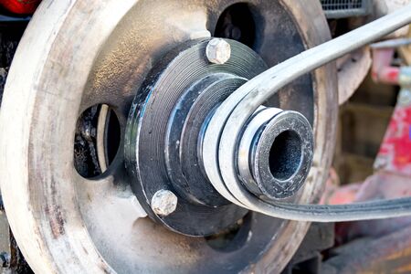 Closeup Walking Tractorの写真素材