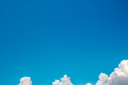 clouds in the blue skyの写真素材