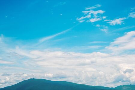 mountain with nice skyの写真素材