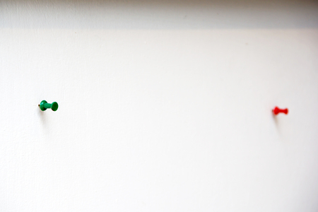 pushpin on white backgroundの写真素材