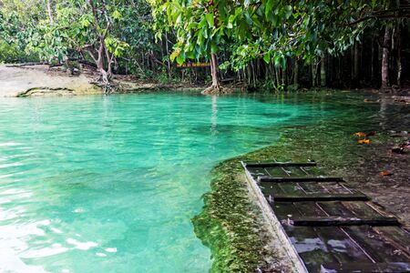 Emerald Pool. Krabi, Thailandの写真素材