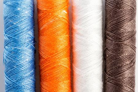 Multicolor sewing threads