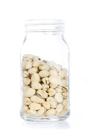 A Jar of Pistachio Nutsの写真素材
