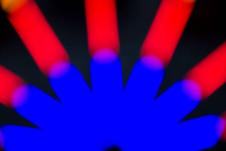 Bright bokeh joyful lights texture backgroundの写真素材