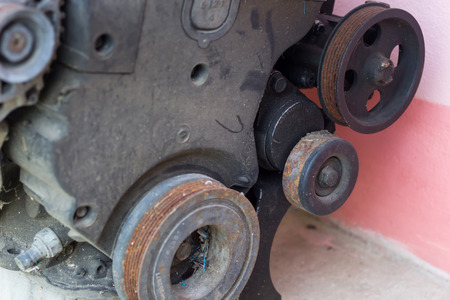 Old car engine