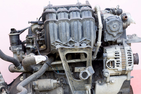 Old car engine