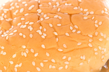 Hamburger isolated on white backgroundの写真素材