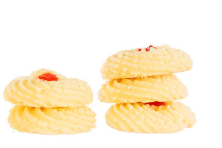 Cookies isolated on white backgroundの写真素材