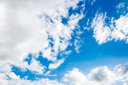 clouds in the blue skyの写真素材