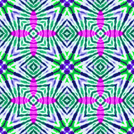 Background of Thai style fabric patternの写真素材