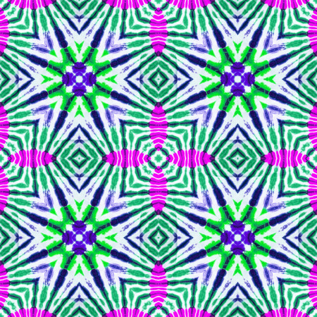 Background of Thai style fabric patternの写真素材