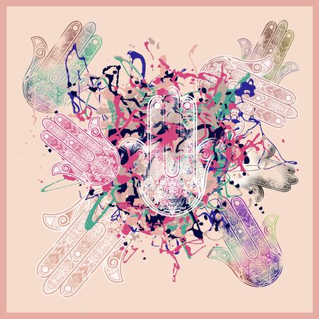 geometric scarf designの写真素材