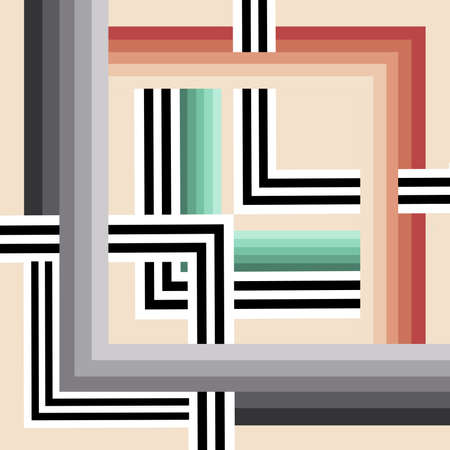 textured colorful geometric scarf design