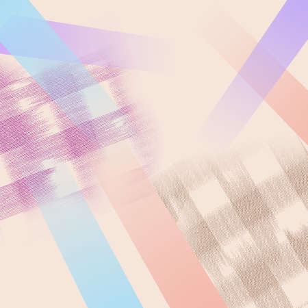textured colorful geometric scarf design