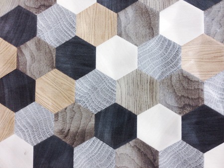 Ceramic tiles texture and background, hexagonal patternsの写真素材