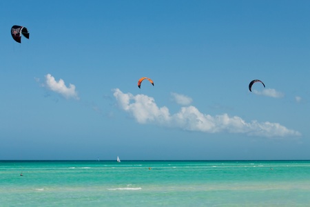 Kitesurf Parachutesの写真素材