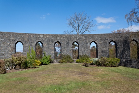 McCaigs Tower in the center of Oban Argyll Scotlandのeditorial素材