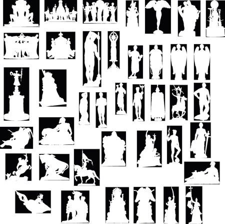 Statuesのイラスト素材
