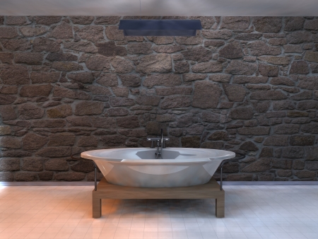  rendering illustration modern bathroom designの写真素材