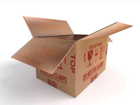 illustration of rendering isolated parcel pack post Boxの写真素材