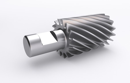 3D Illustration of the rendered industry milling cutterの写真素材