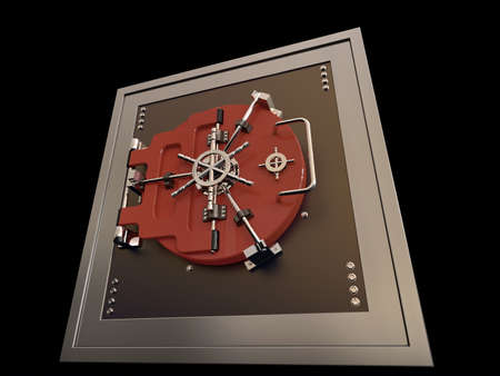 3d rendered illustration of old big Vault isolated