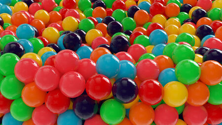 3d rendered illustration of colorful gumball