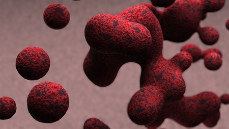 3D rendered Illustration of Tumor Cell Modelの写真素材