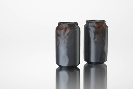 3D Computer rendered illustration the rusty Soda Can Closedの写真素材
