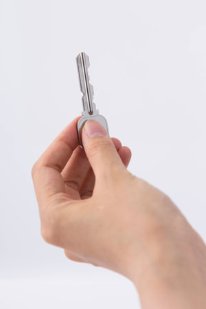 A key in the handの写真素材