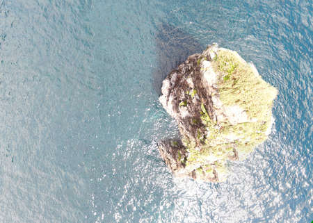 A small uninhabited island on Izu Oshima Islandの写真素材
