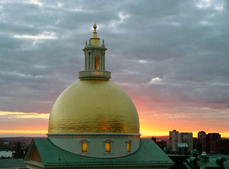 Statehouse Dome At Sunsetの写真素材