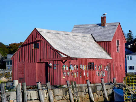 Motif Number One in Rockport Massachusetts.  An old fishing shack found in several artist's portfolios.の写真素材