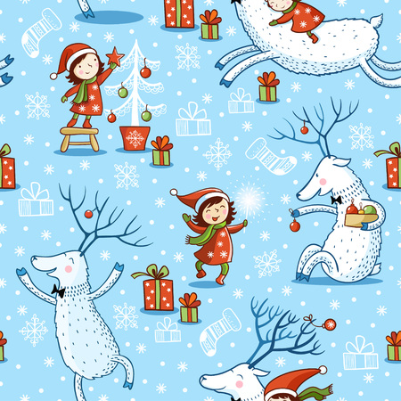 Vector illustration on the theme of the new year.のイラスト素材