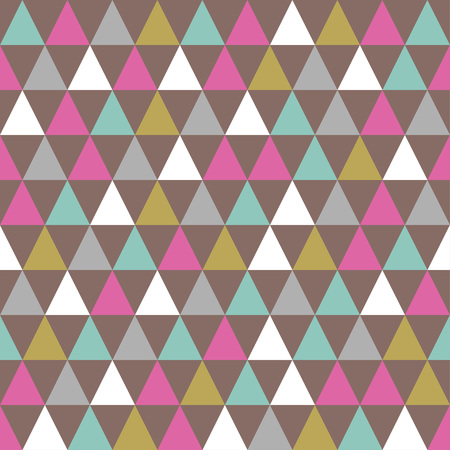 Abstract color pattern of geometric shapes. Retro triangle background.のイラスト素材