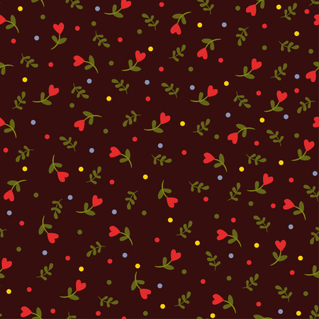 Seamless floral background. seamless illustration with flowers.のイラスト素材