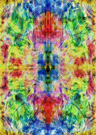 abstract geometric pattern in the ancient style, hand drawn artwork, watercolor on paper