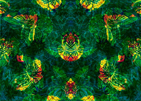 flowers watercolor artwork as background, colorful hand drawn illustration, creative artwork.の写真素材
