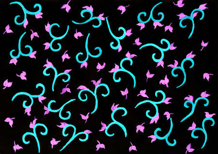 abstract creative drawing as background, hand drawn artwork, watercolor on paperの写真素材