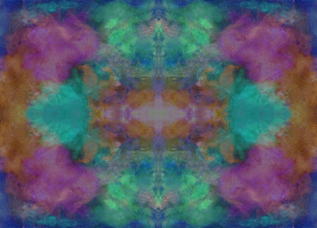 abstract geometric pattern, hand drawn artwork, watercolor on paperの写真素材