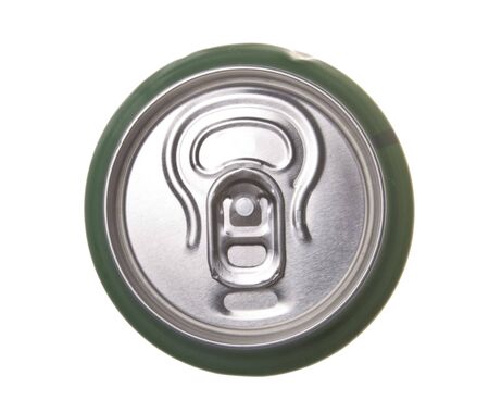 beer can isolated on white backgroundの写真素材