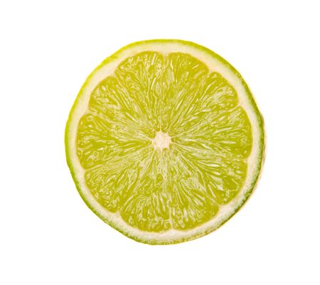 lime isolated on white background