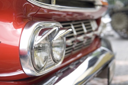 headlamp of old carのeditorial素材